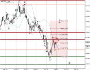 NZD/CAD reversed from resistance zone