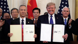 O presidente dos EUA, Donald Trump, negou o cancelamento do acordo comercial com a China. - 24.6.2020